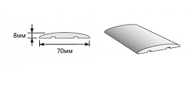 Наличник Полукруглый для дверей Браво, Л-21 (БелДуб)